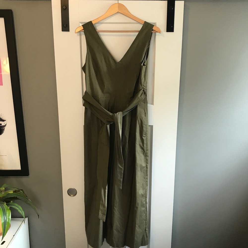 J. Crew Wrap-tie Jumpsuit Stretch Poplin Cotton
